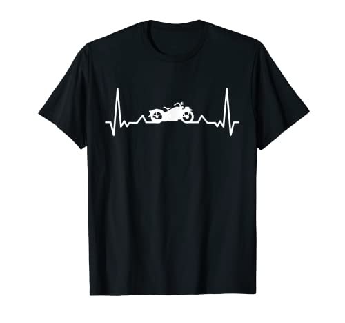 latido del corazón para moto | Biker Chopper Conductor Camiseta
