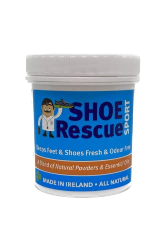 Foot & Shoe Polvos para pies y calzado Elimina el olor de pies 100% natural Contiene aceites esenciales Árbol de Té Eucalipto y Menta 100g