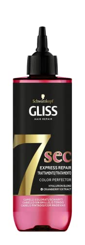 Gliss - Tratamiento Capilar Fluido Express 7 Segundos con Aclarado, Brillo&Color, 200 ml, potente como una Mascarilla