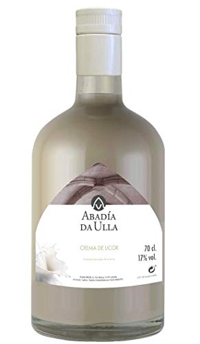 Licor Crema de Orujo Gallego casero. Aguardiente de Galicia ABADIA DA ULLA 70cl