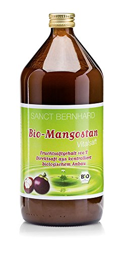 Zumo de Mangostán, biológico 100%, sin conservantes - 1 Litro