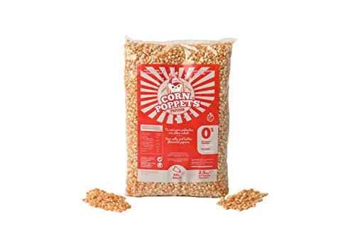 Corn Poppets | Granos de Maíz para Palomitas Sabor Salado | Palomitas Saludables, 100% Natual | Pack ahorro 2,5 kg