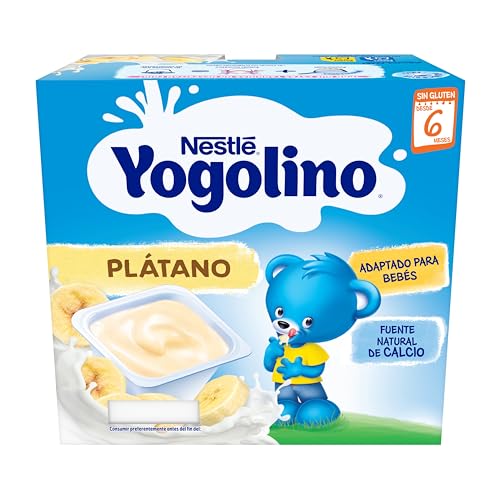 Nestlé Yogolino Plátano a Partir de 6 Meses, 4 x 100g