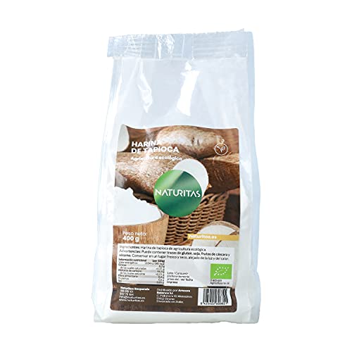 Harina de tapioca 400 g bio Naturitas Essentials | Vegan | Rico en fibra e hidratos de carbono