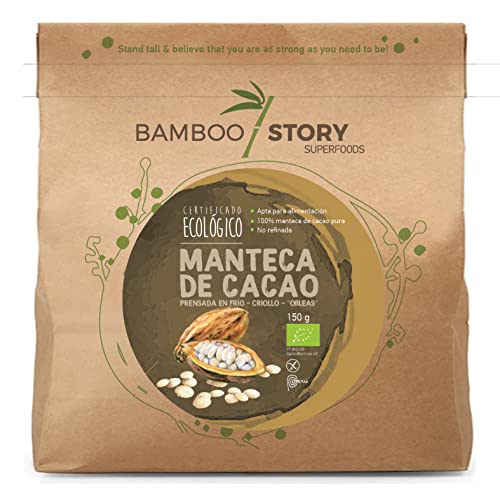 NUEVO | BAMBOO STORY | Manteca Cacao | Prensada Frío | Criollo | Bio | 150g