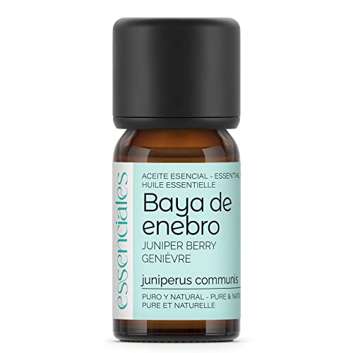 Essenciales - Aceite Esencial de Baya de Enebro, 100% Puro, 10 ml | Aceite Esencial Juniperus Communis