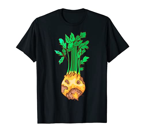 Raíz de apio Vegetales Vegano Vegetariano Camiseta