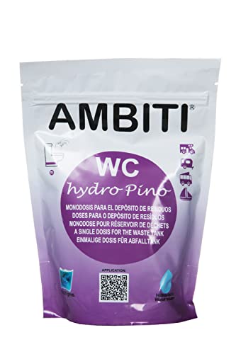 AMBITI WC HYDRO PINO Monodosis para el depósito de aguas negras, deshechos orgánicos (15 monodosis x 20 gr/unidad)