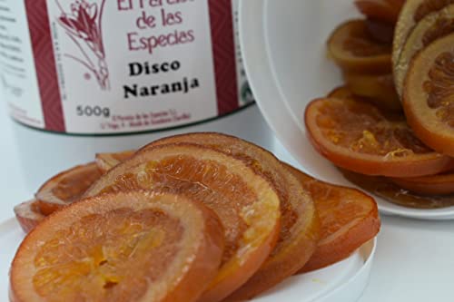 Fruta Escarchada Roscón Naranja Discos 500g - Fruta Confitada Cubo