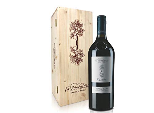 Lo Zoccolaio Barbera d'Alba DOC Superiore Suculè Vino Tinto Italiano en Estuche de Madera - 1 Botella X 750 ml