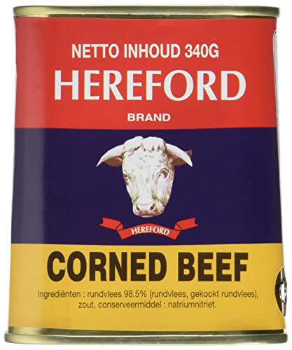 Hereford Carne de res enlatada, 1 lata de 340gr