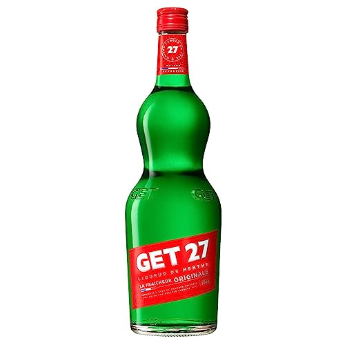 GET 27 Peppermint Liqueur, cóctel digestivo con licor de menta fresca, 17,9 % Vol, 150cL / 1,5L