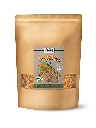 Biojoy Maiz para palomitas orgánico (2 kg), sin sal, puro y natural