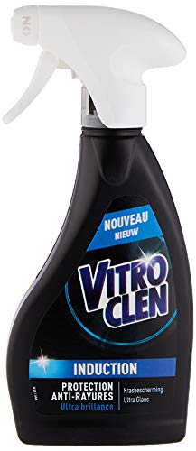 Vitroclen Spray limpiador de placa de inducción diaria, protección antiarañazos y ultra brillo – 250 ml