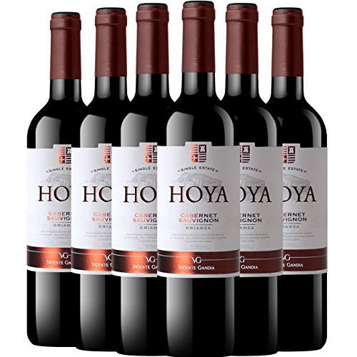 Hoya de Cadenas Reserva Cabernet Sauvignon Crianza Vino Tinto D.O. Utiel Requena 6 Botellas - 750 ml
