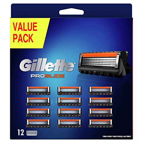 Gillette Fusion5 ProShield - Cuchillas de afeitar para hombres - 12 piezas