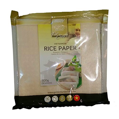 Papel de arroz de 19 cm de diámetro, 50 unidades