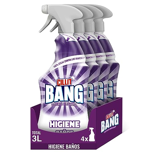 Cillit Bang Higiene - Limpiador higienizante en spray, pack de 4 x 750 ml