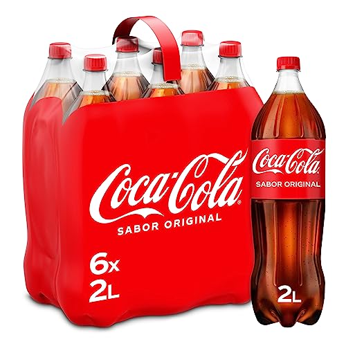 Coca-Cola Sabor Original - Refresco de cola - Pack 6 botellas 2 L