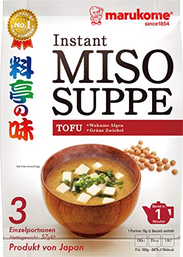 Marukome Sopa instantánea de miso y tofu 60 g