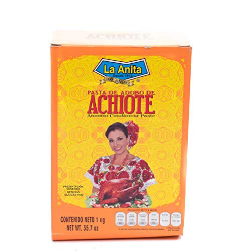 Achiote La Anita Especia Colorante para Cochinita Pibil Comida mexicana Especia para Carnes - 1 kg