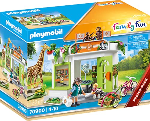 PLAYMOBIL 70900 Family Fun Consulta Veterinaria en el Zoo, Juguetes para niños a Partir de 4 años
